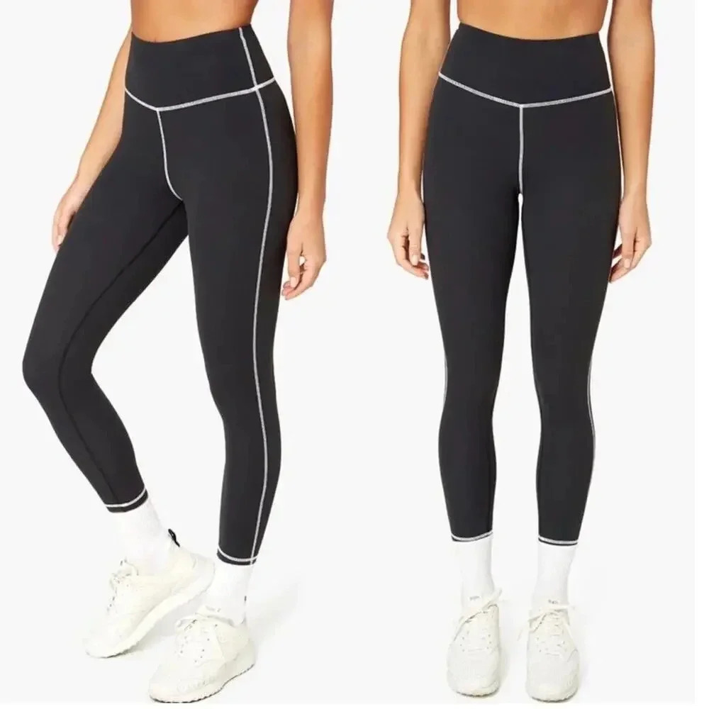 NEW WeWoreWhat Women Size Medium Black Corset Leggings